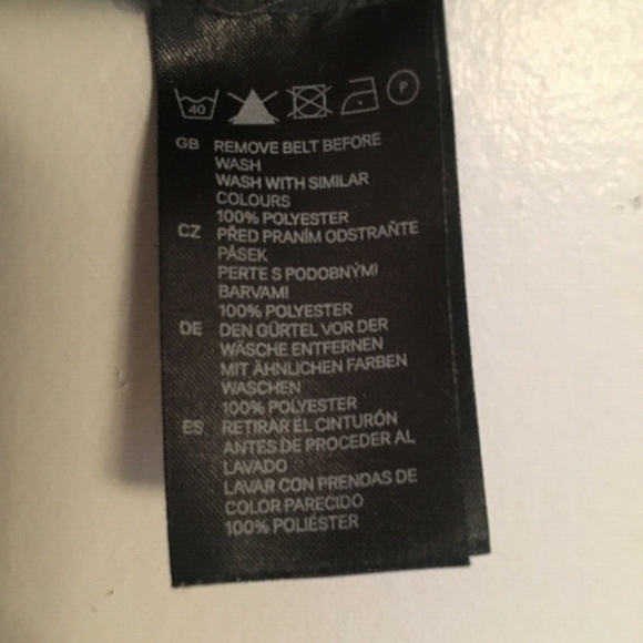 H&M Midi Dress With Waist Belt Gray Size 6 - Picture 6 of 6